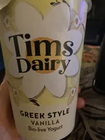 Greek style yogurt with vanilla