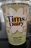 Low fat natural live  yogurt