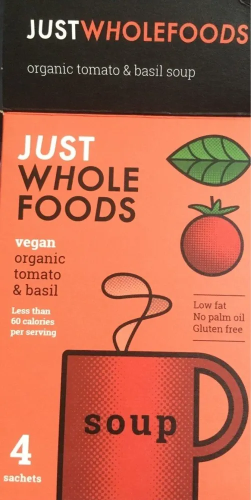Organic tomato & basil soup