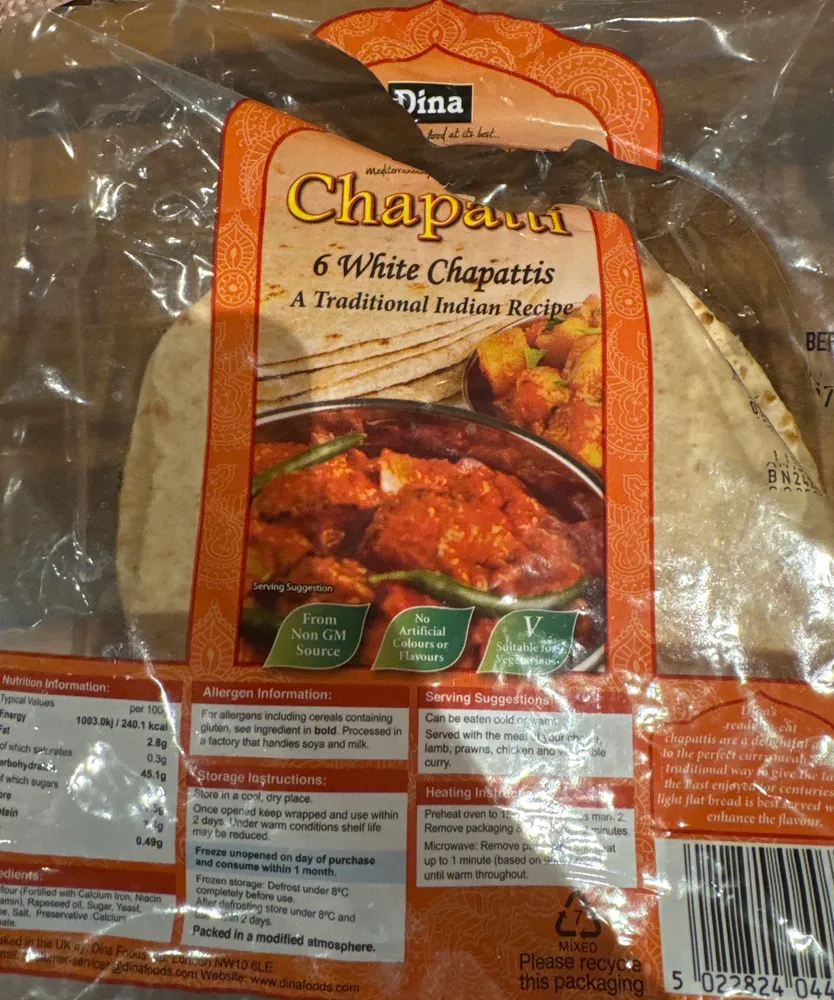 White Chapattis