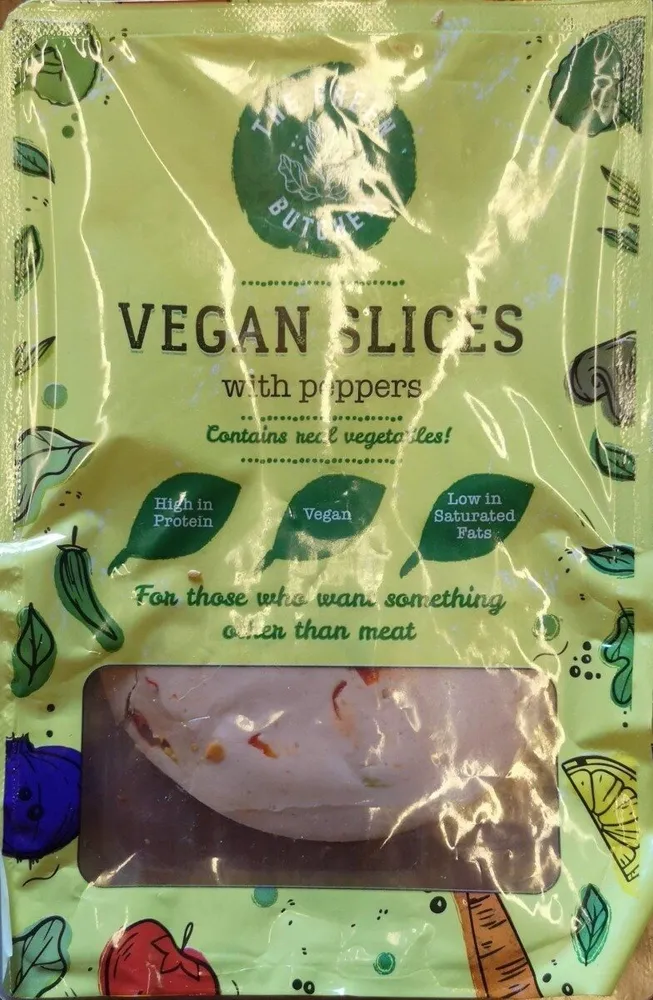 Vegan slices with peppers