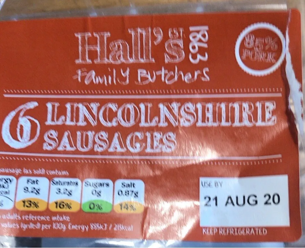 Lincolnshire Sausages
