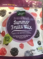 Frozen fresh summer fruits mix