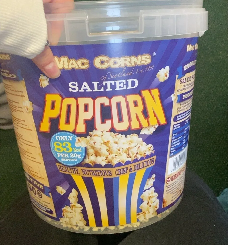 Salted popcorn