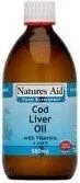 Natures Aid Pure Cod Liver Oil Liquid With A & D