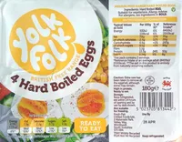 4 Hard Boiled Eggs British Free Range