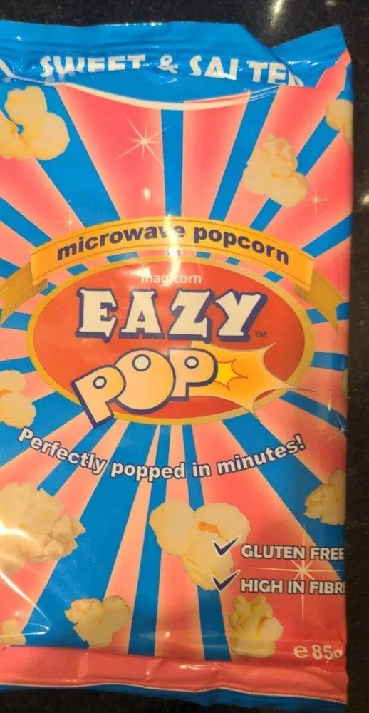 EazyPop Microwave Popcorn Sweet and Salted Flavour