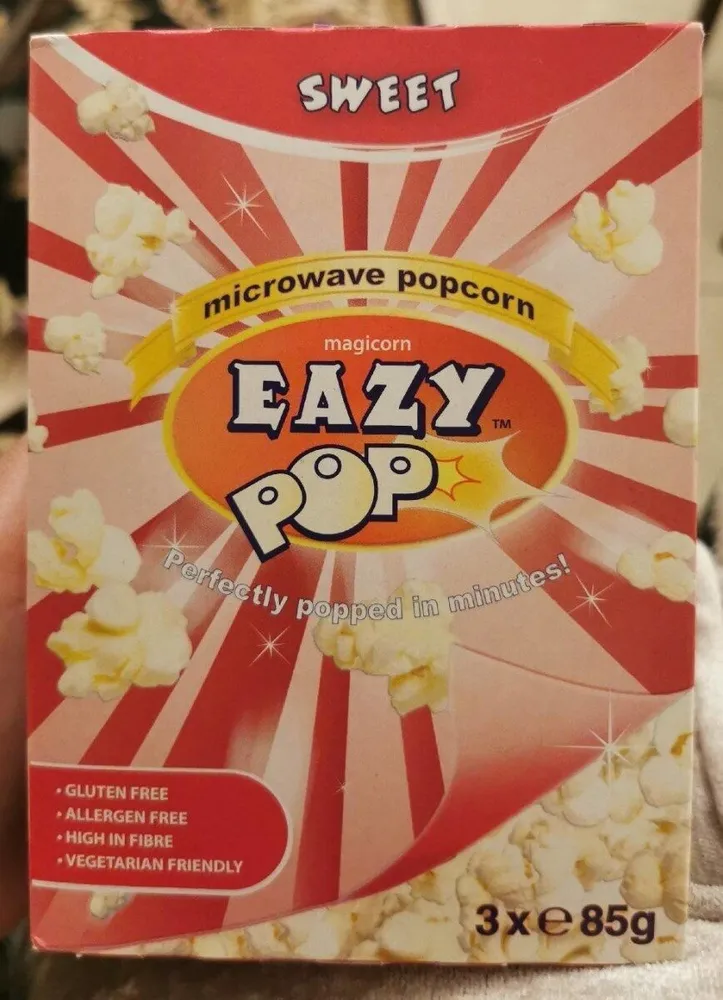 Sweet microwave popcorn