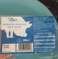 Unsmoked rindless back bacon