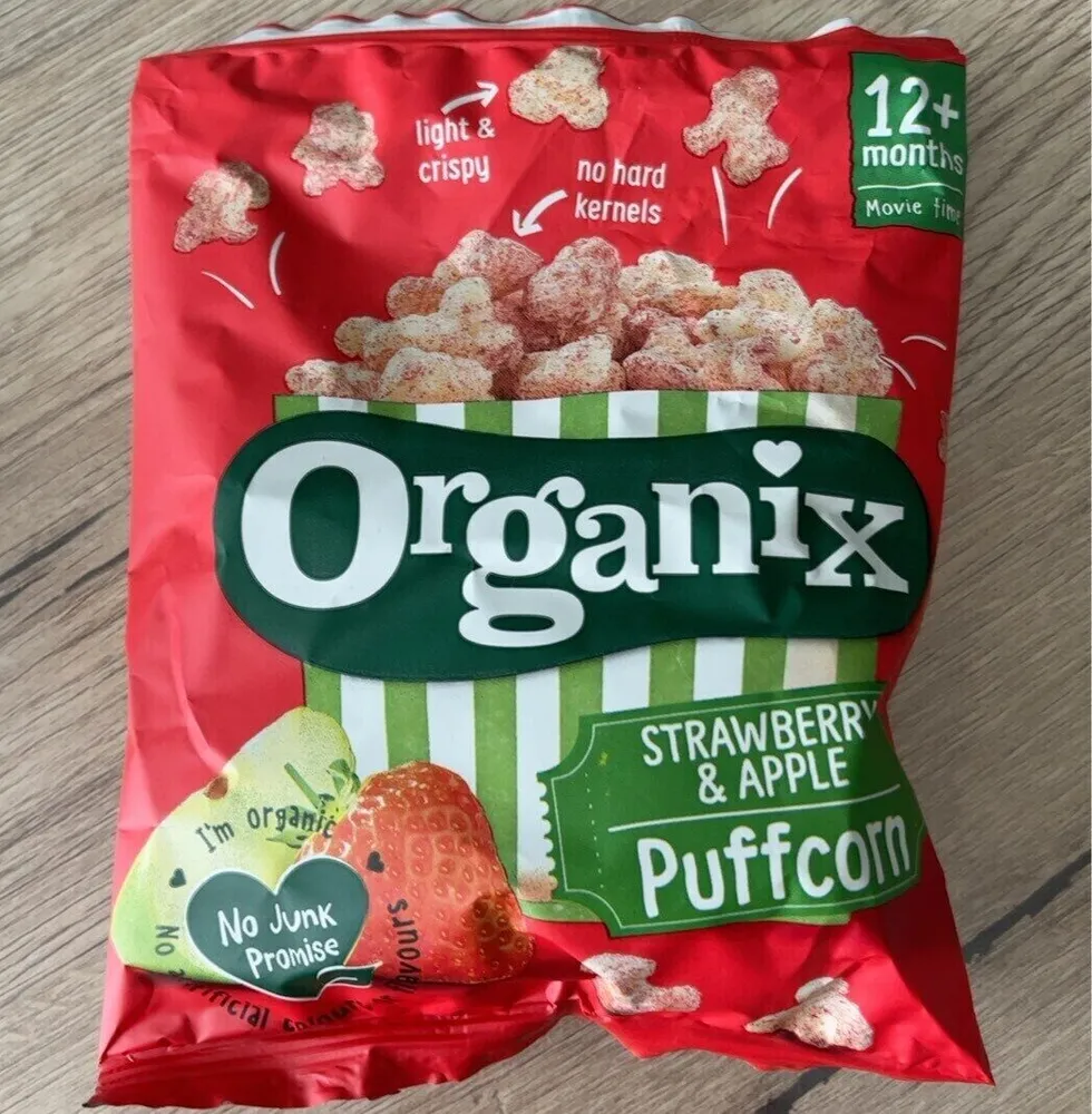 Puffcorn strawberry & apple