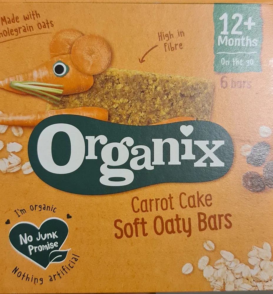 Organix carrot cake oats bars