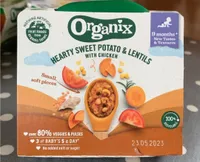 Hearty sweet potato & lentils with chicken