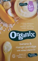 Organix banana mango portidge