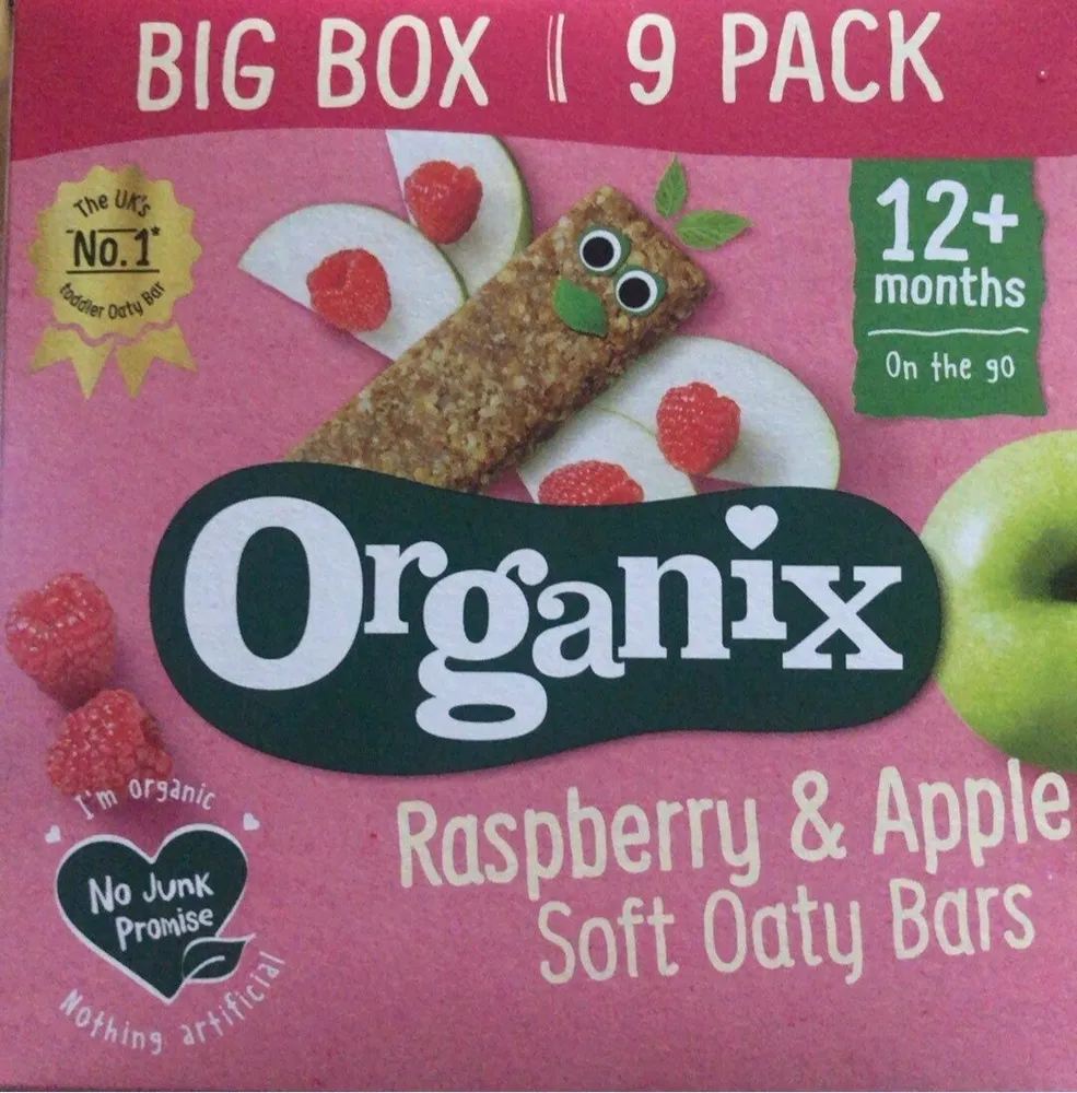 Rasberry & apple soft oaty bars