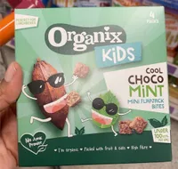 Cool choco mint mini flapjack bites