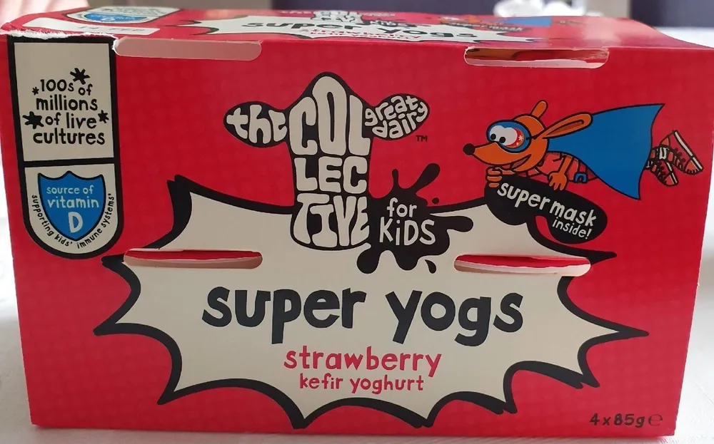 Super Yogs strawberry Kefir Yoghurt
