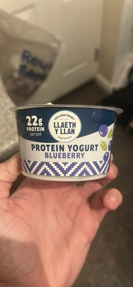 Llaeth Y Llan Blueberry Protein Yogurt