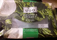 Ricotta and spinach ravioli
