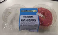 2 Iced Creme Ring Doughnuts