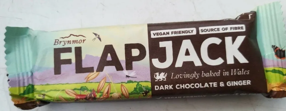 Dark chocolate and ginger flapjack
