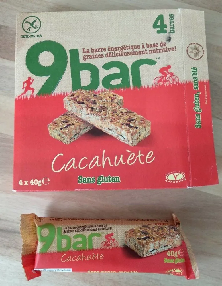 9bar cacahuète sans gluten