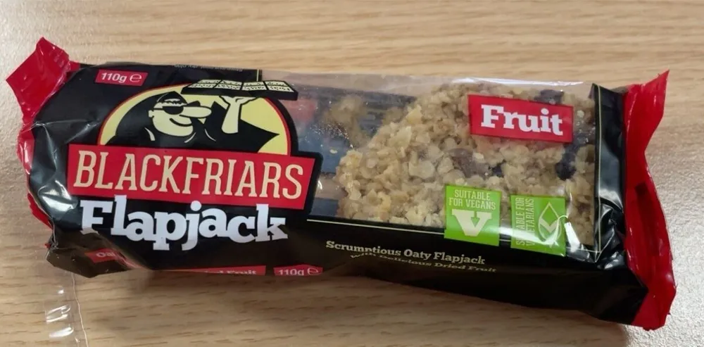 110ge and Fruit BLACKFRIARS Flaniack umptious Oaty