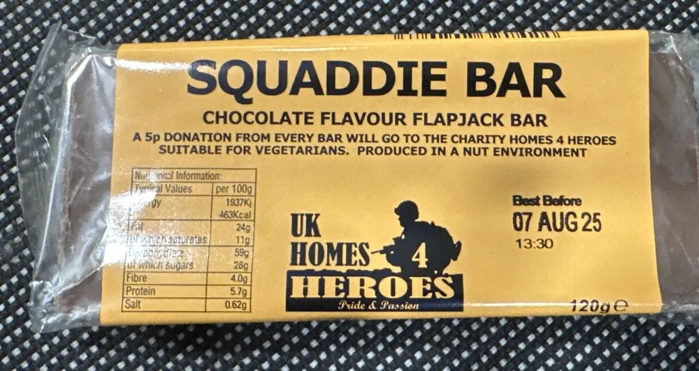 Squaddie Bar Chocolate Flapjack