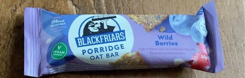 Porridge oat bar