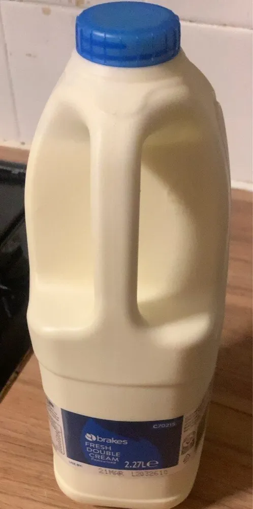 Fresh double cream milk