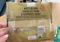 White belgian chocolate chunk & raspberry cookie