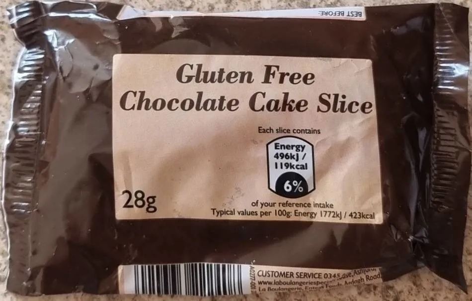 Gluten Free Chocolate Cake Slice