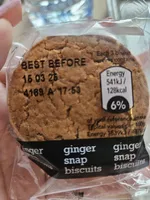 Ginger snap biscuits