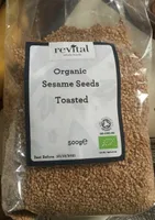 Organic sesame seeds toasted