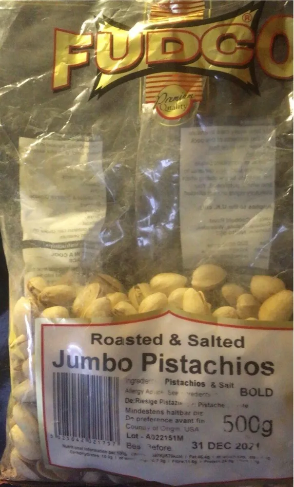 roasted & salted jumbo pistachos
