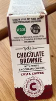 Belgian chcolate brownie with white chocolate chunks