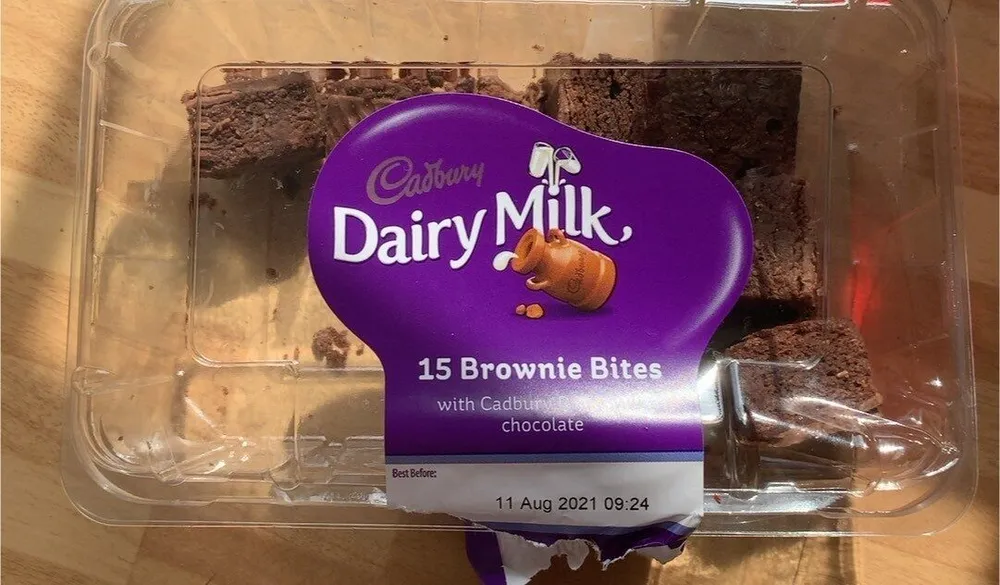 Diary Milk Brownie Bites