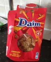 Cookies made with real Daim pieces and toffee pieces
