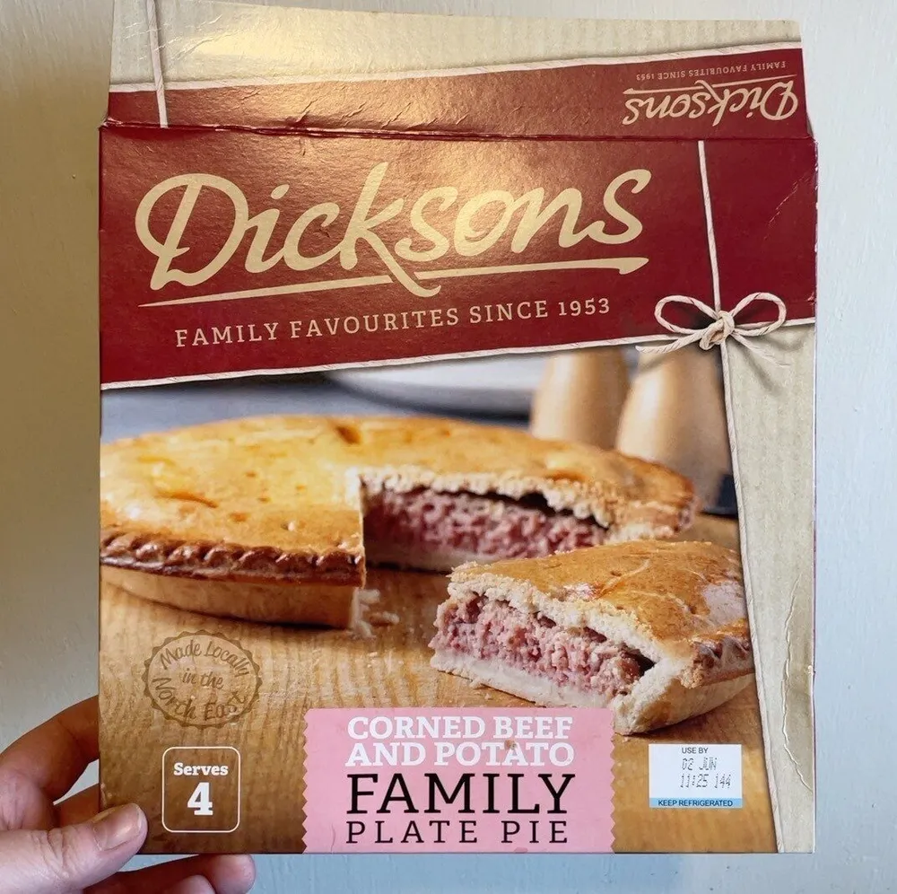 Corned Beef and Potato Family plate pie