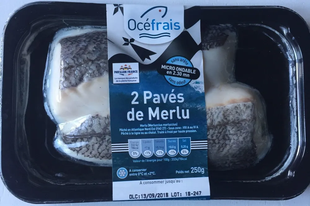 2 pavés de Merlu