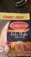 Crumbed deli style ham slices