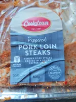 Peppered pork loin steaks