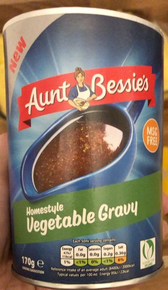 Homestyle vegetable gravy