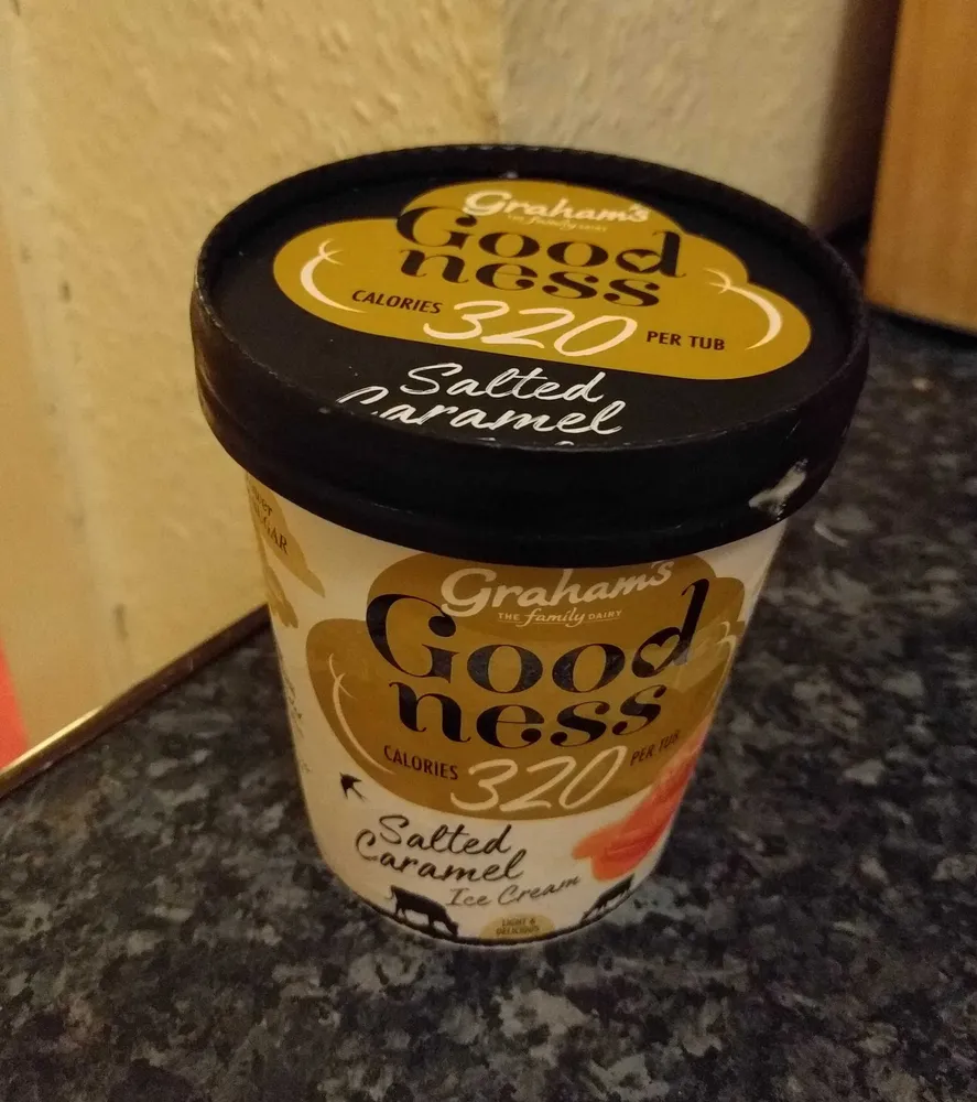 Graham's Goodness Salted Caramel Ice Cream