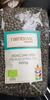 organic dark green speckled lentils (puy)