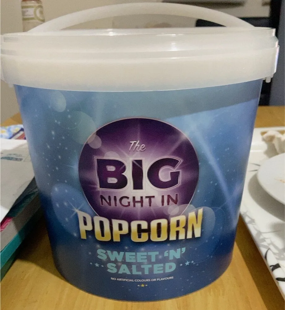 Big night in popcorn sweet ‘n’ salted