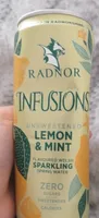 Unsweetened Lemon and Mint Flavoured Welsh Sparkling Water