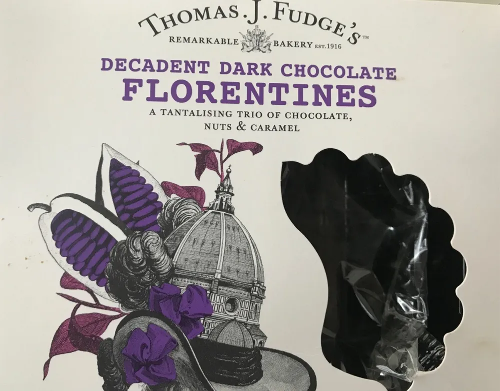Decadent dark chocolate florentines
