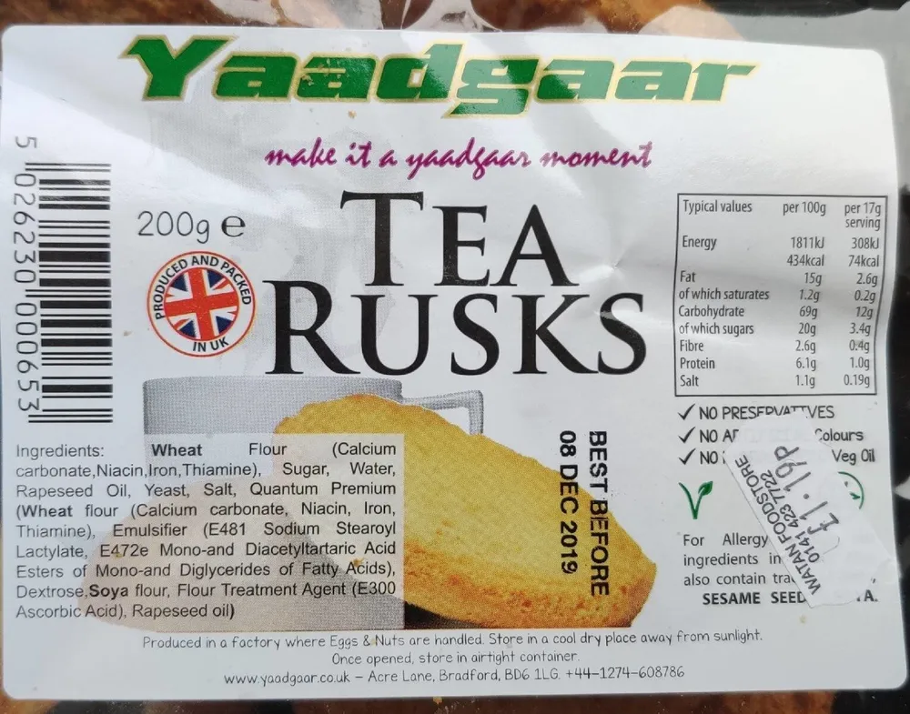 Tea Rusks