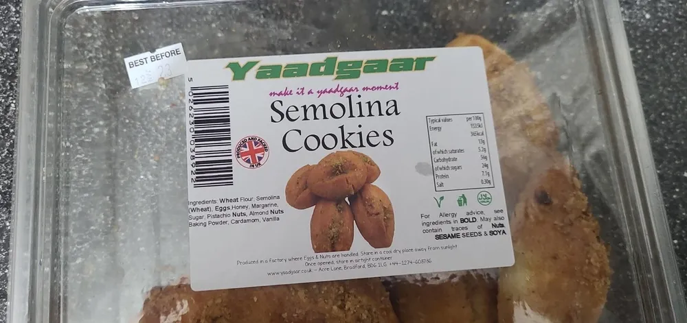Semolina cookies