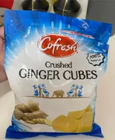 Crushed ginger cubes